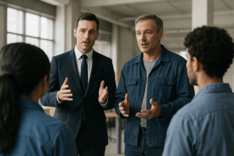 Vedoucí neurčuje směr tím, co říká – ale tím, z jaké pozice to říká