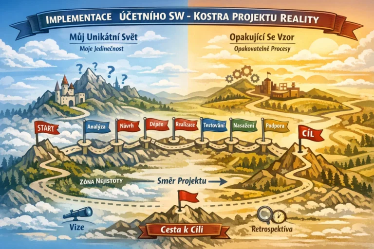 Univerzální „kostra“ slepé mapy jako pořadí reality projektu