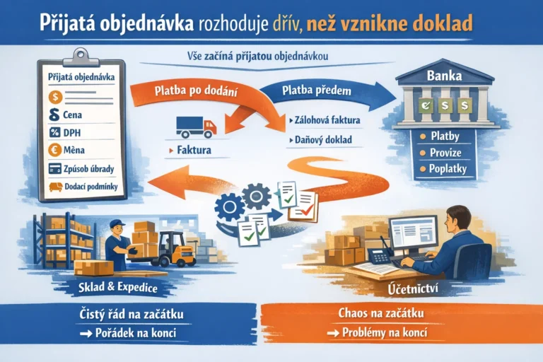 Přijatá objednávka rozhoduje dřív, než vznikne doklad